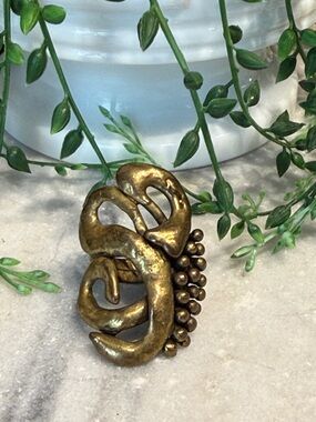 Vintage Brass Statement Ring